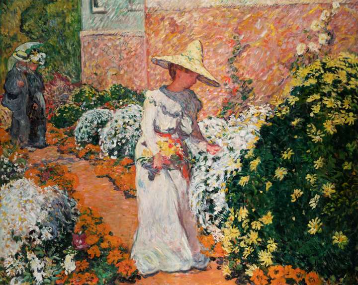 Madame Valtat au jardin à Anthéor