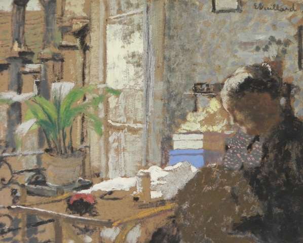 Madame Vuillard cousant/ Au verso étude de femme assise