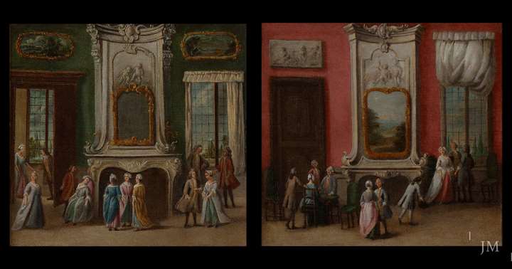 Elegant Company in sumptuous Rococo Interiors