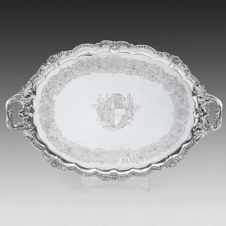 A Superb George IV Two-Handled Tray