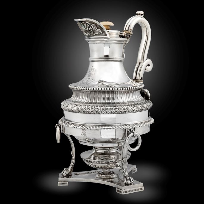 Paul Storr - A Fine George III Coffee Pot on burner by Paul Storr | MasterArt