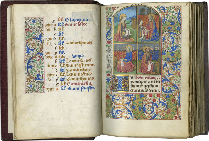 BOOK OF HOURS. MADE FOR AN URBAN ELITE COUPLE IN ROUEN, THE CENTER SECOND ONLY TO PARIS IN FIFTEENTH-CENTURY FRANCE