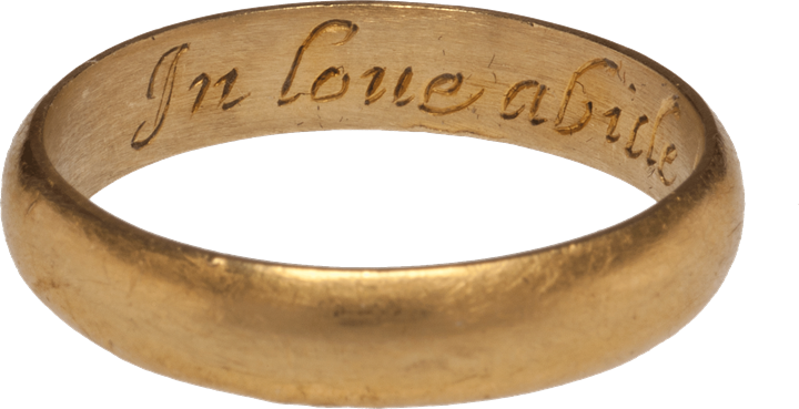 Posy Ring "In Love Abide Till Death Deuide"