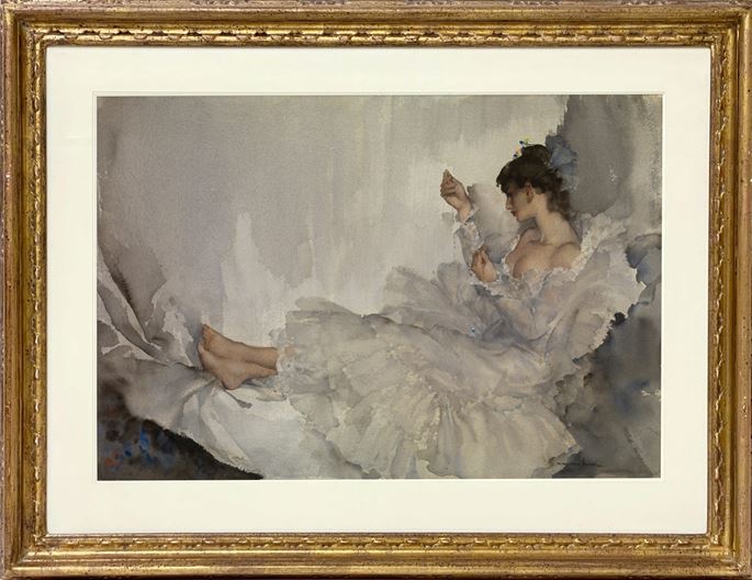 Sir William Russell  Flint - The Twisted Chain, Cecilia | MasterArt