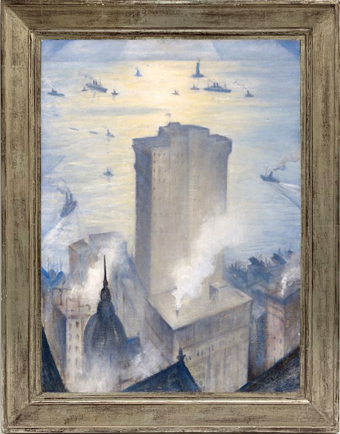 Christopher Richard Wynne Nevinson - The Statue of Liberty from the Railroad Club | MasterArt