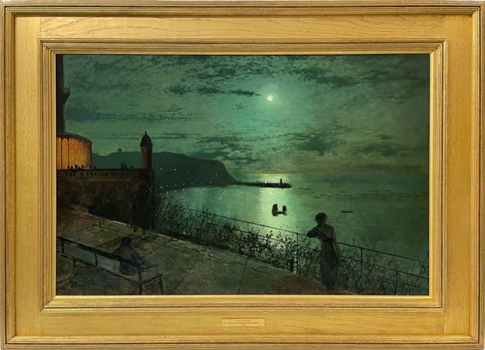 John Atkinson Grimshaw - Scarborough from the seats near The Grand Hotel | MasterArt