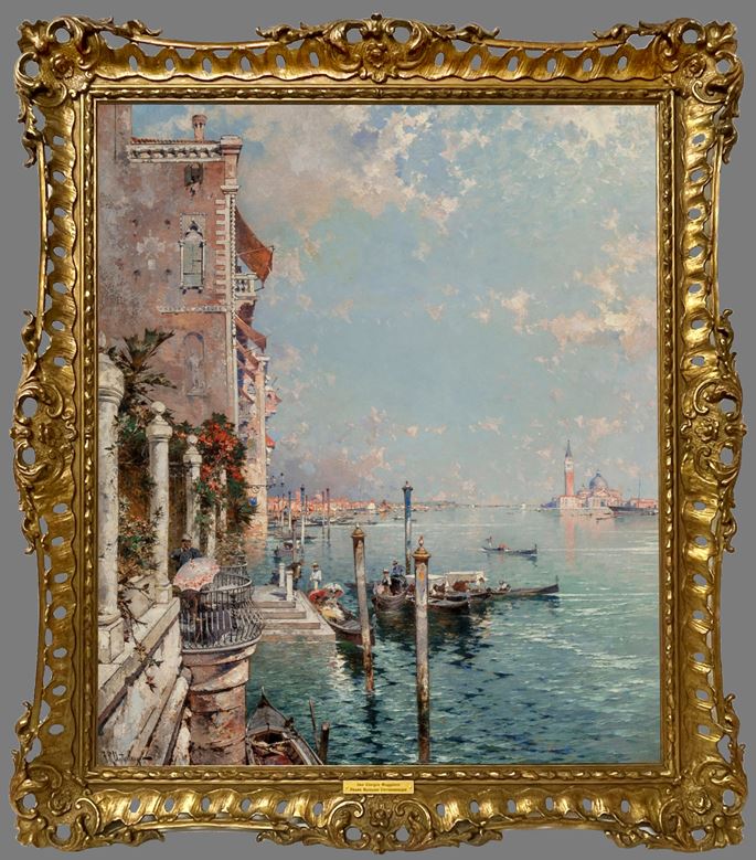 Franz Richard Unterberger - View across the Grand Canal to San Giorgio Maggiore | MasterArt