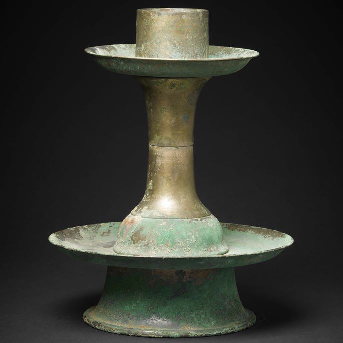 Gilt Bronze Candlestick Tang Dynasty | MasterArt
