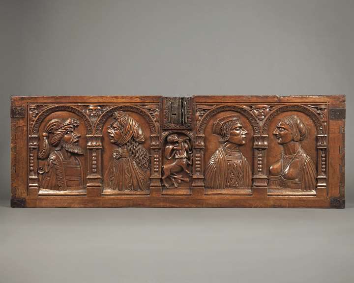 Marriage Chest Panel with Couple