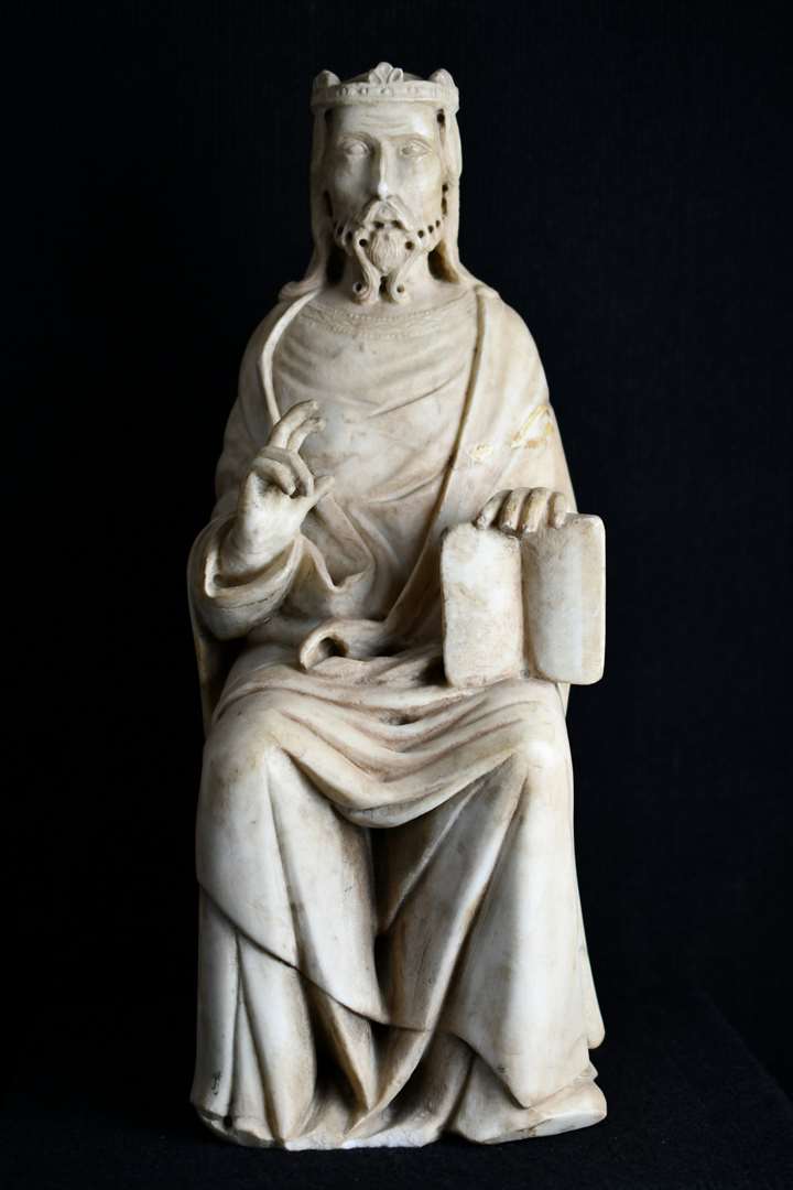 Attributed to Domenico d'Agostino (active Siena 1343 –1370) Christ Enthroned