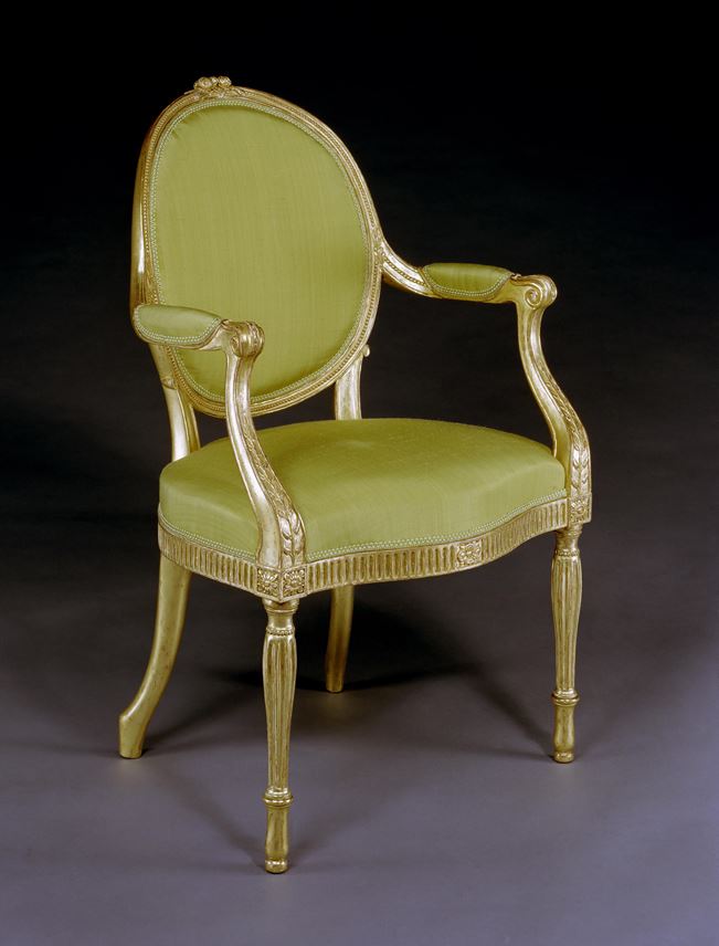 Thomas Chippendale - A GEORGE III GILTWOOD ARMCHAIR | MasterArt