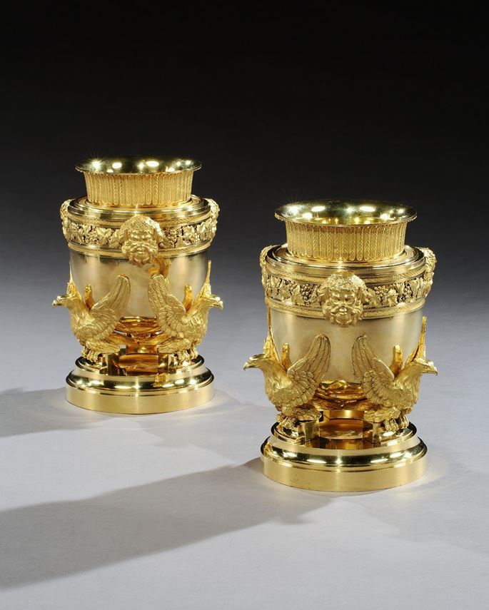 A pair of George III Ormolu Ice Pails by Benjamin Vulliamy | MasterArt