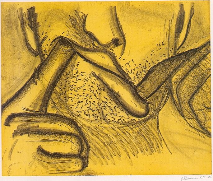 Bruce Nauman - Yellow from Soft Ground Etching, 2007 | MasterArt