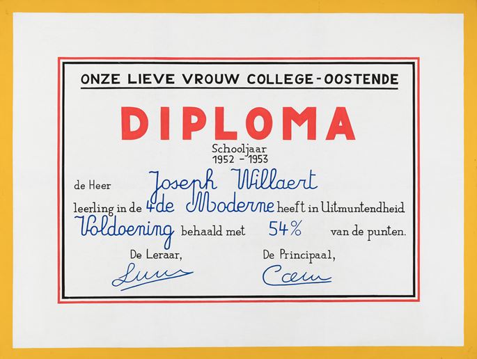 Joseph Willaert - Mijn diploma | MasterArt