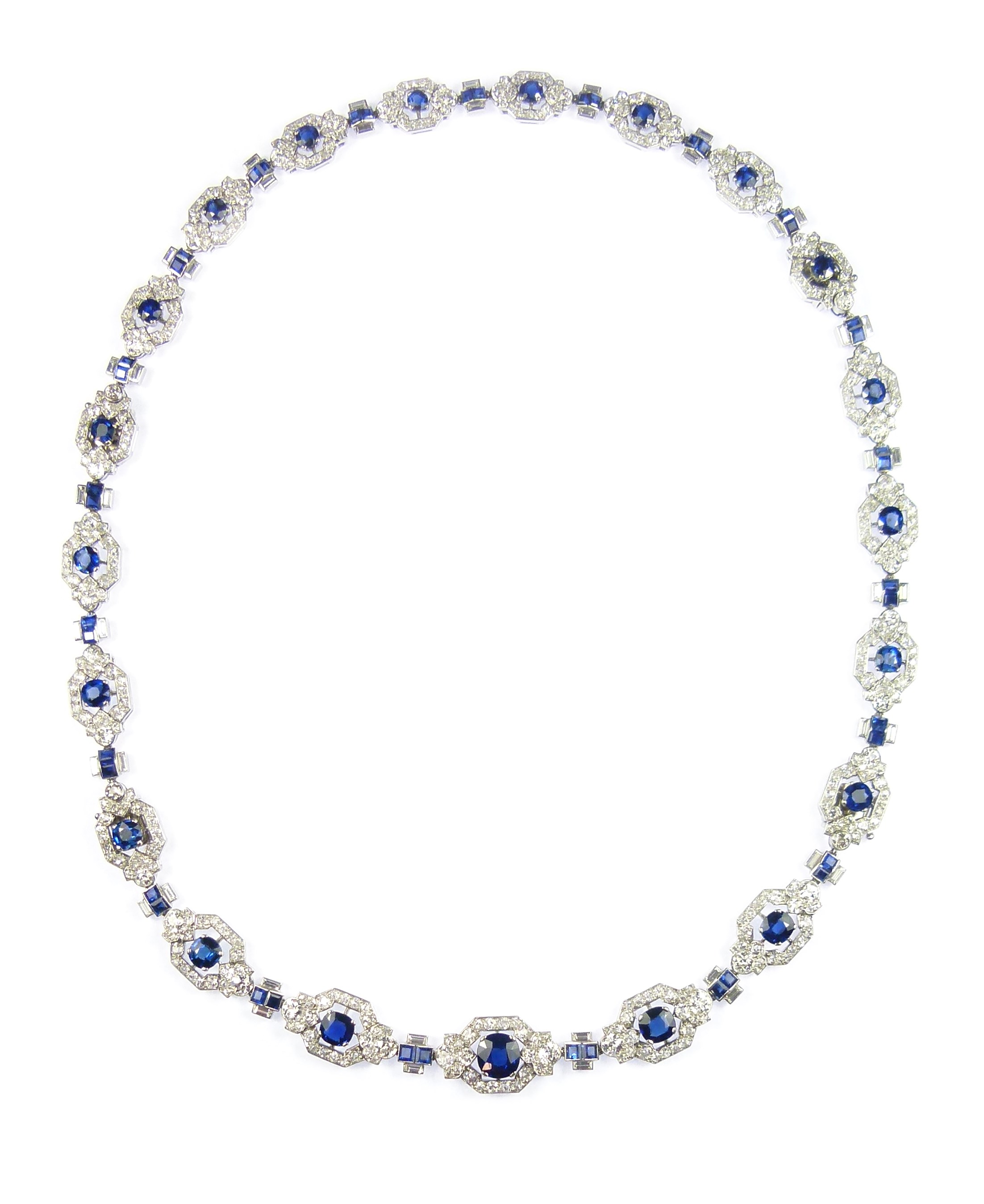 Sapphire and Diamond Art Deco Pendant Pin – Aurum Jewelers