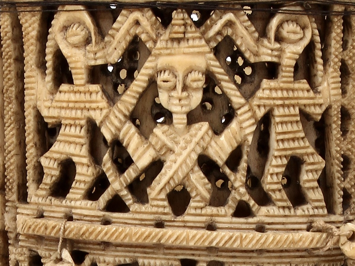 Bracelet. This bracelet, one of a pair, may have been part of the regalia  of the Olowo of Owo, a Yoruba king. The motifs evoke the spiritual forces  that shape the world