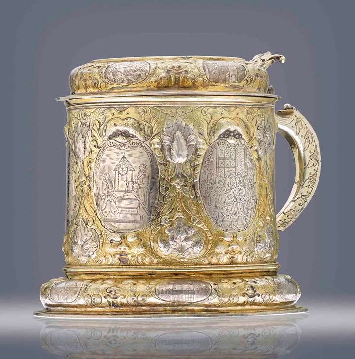 Silver Tankard with Ruler's Portraits