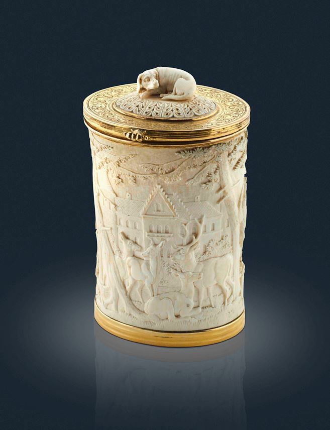 Ivory Cup with Hunting Scene | MasterArt