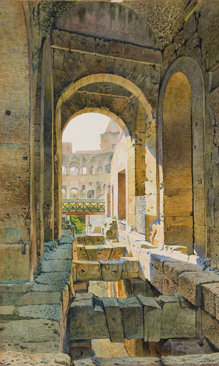 A Passage in the Colosseum in Rome