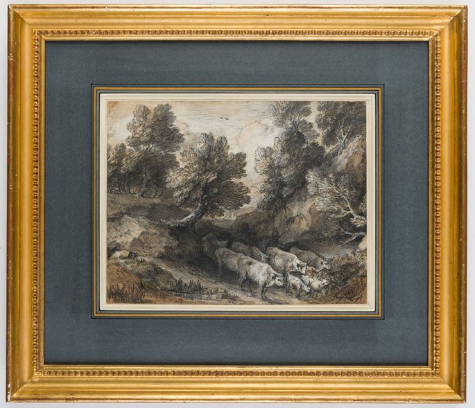 Thomas GAINSBOROUGH - Wooded Landscape with Cattle and Goats | MasterArt