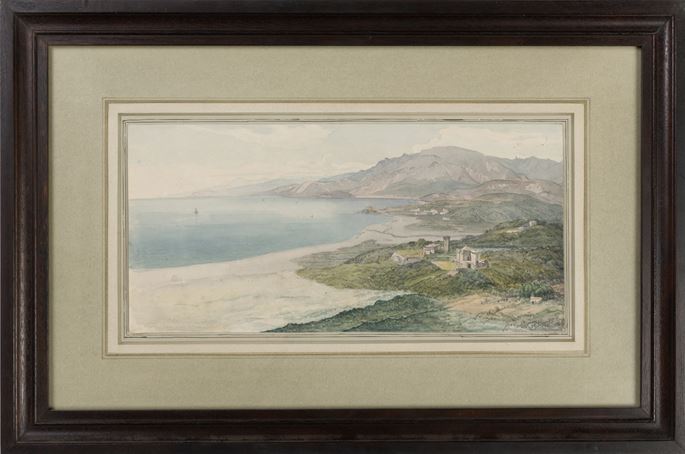 Carl ROTTMANN - Landscape with the Bay of Genoa and the Mouth of the Polcevera River | MasterArt
