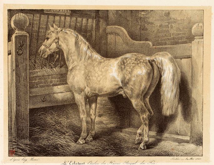 Eugène-Louis LAMI - The Horse L’Eclatant in a Stable | MasterArt