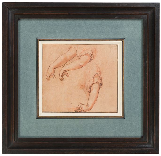 Abraham Bloemaert - Studies of Three Arms and Hands | MasterArt