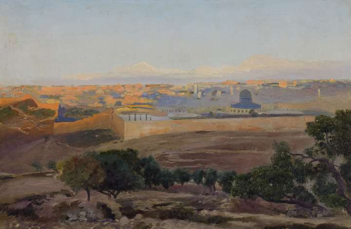 Blick auf Jerusalem vom Ölberg aus