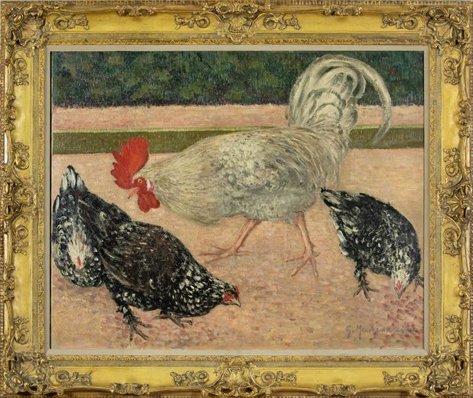 Georges Manzana Pissarro - Coq et poules | MasterArt