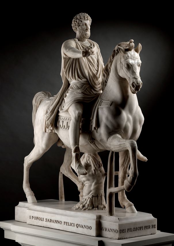 Equestrian Monument of Emperor Marcus Aurelius (121 – 180 A.D.), after ...