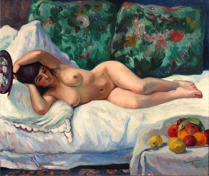 Petite odalisque ou nu à la nature morte