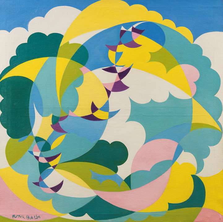 Paesaggio + Volo di Rondini (Landscape and Swallows in Flight)