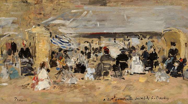 Trouville, Scène de plage
