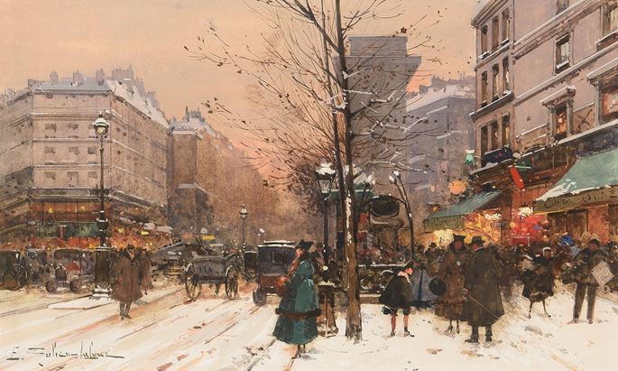 Eugène Galien Laloue - Paris in Winter | MasterArt