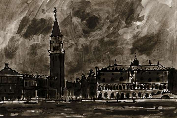 The Doges Palace and Grand Canal Venice
