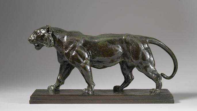 Antoine-Louis BARYE - TIGRE QUI MARCHE sur plinthe (1841) | MasterArt